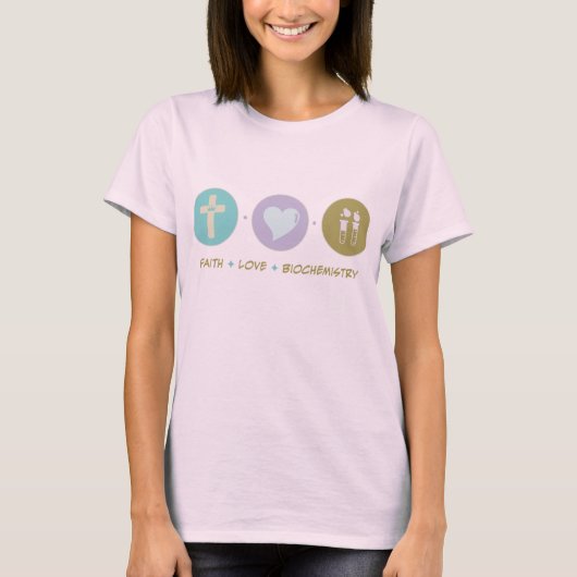 信仰愛の生化学 Tシャツ (正面)