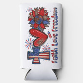 信仰愛フリーダムセルツァークーラーボックス スリム缶クーラー (正面)