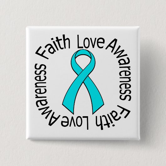 信仰愛認識度依存回復 缶バッジ (正面)