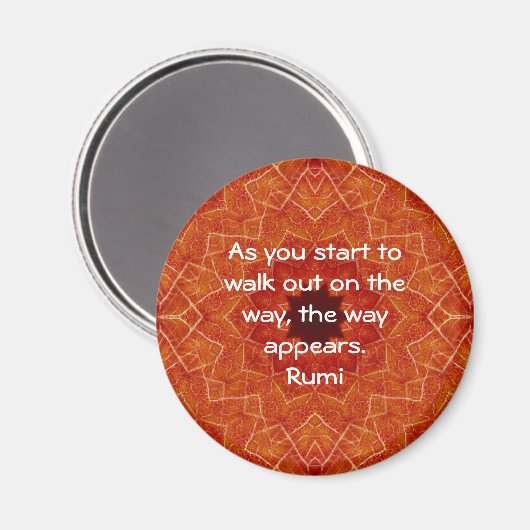 信仰感動的に関する留美引用ことわざ マグネット (正面/裏面)