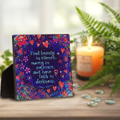 信仰感動的引用文を持つ フォトプラーク