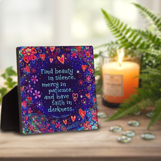 信仰感動的引用文を持つ フォトプラーク