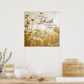 信仰感動的引用文ポスター – 写真 ポスター (キッチン)