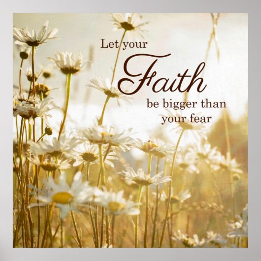 信仰感動的引用文ポスター – 写真 ポスター (正面)