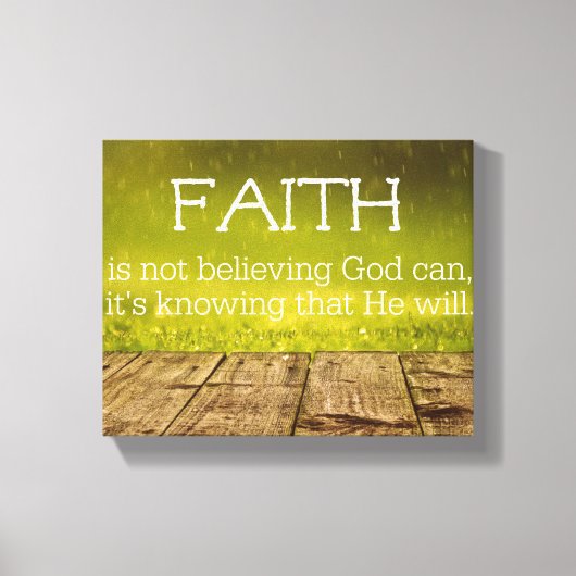 信仰感動的引用文 キャンバスプリント (正面)