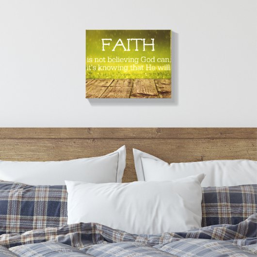 信仰感動的引用文 キャンバスプリント (インサイチュ (寝室))