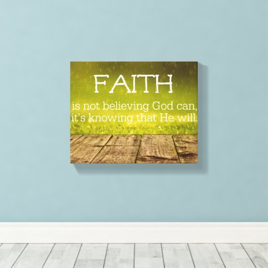 信仰感動的引用文 キャンバスプリント (インサイチュ (ウッドフロア))