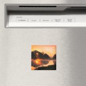 信仰感動的日の出の聖句 マグネット (インサイチュ (食洗機))