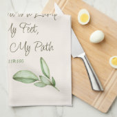 信仰感動的聖なる書物、 経典マグノリア花 キッチンタオル (四つ折り)