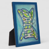 信仰感動的蝶絵画のギフトプラーク フォトプラーク (側面)