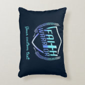 信仰戦士クリスチャンブルーパープルグラデーション アクセントクッション (正面(垂直))
