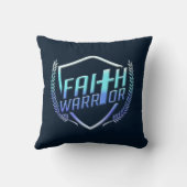 信仰戦士クリスチャンブルーパープルグラデーション クッション (裏面)