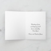 信仰折り畳みクリスマスグリーティングカード シーズンカード (内部)