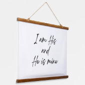 信仰木材トップウォールタペストリー 吊り下げ型タペストリー (傾斜あり)