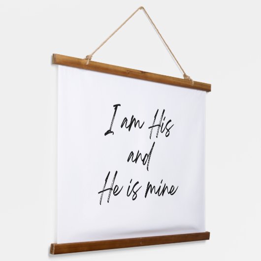 信仰木材トップウォールタペストリー 吊り下げ型タペストリー (傾斜あり)