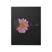 信仰桃花乳がん認識度 ノートパッド (回転)