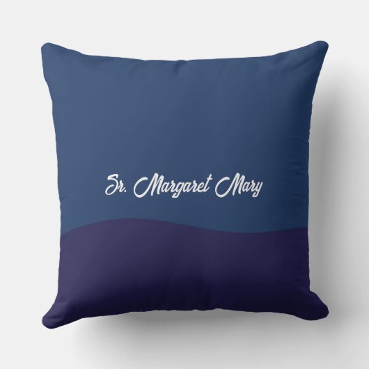 信仰生活から45周年を迎える尼僧ピンクの花 クッション (裏面)