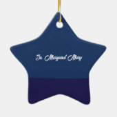 信仰生活から45周年を迎える尼僧ピンクの花 セラミックオーナメント (裏面)