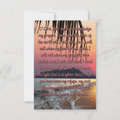 信仰生活のための祈りの言葉フラットグリーティングカード カード (正面)