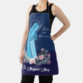 信仰生活の60周年ヌーンピンクの花 エプロン (インサイチュ)