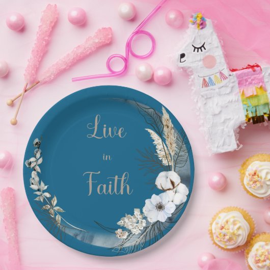 信仰生活を送る ペーパープレート (パーティー)