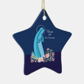 信仰生活70周年記念ヌーンピンクの花 セラミックオーナメント (右)