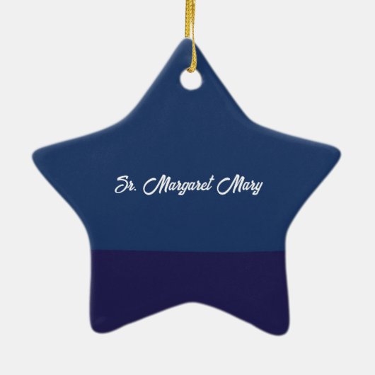 信仰生活70周年記念ヌーンピンクの花 セラミックオーナメント (裏面)