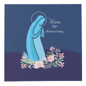 信仰生活70周年記念ヌーンピンクの花 フォトキューブ (右)