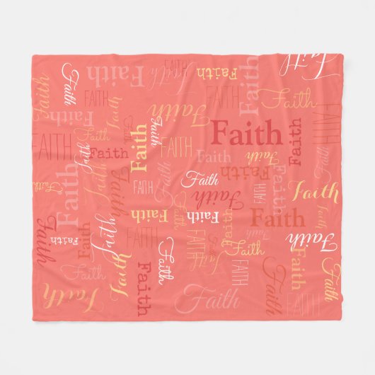 信仰短パーソナライズされた名リビングサンゴ毛布 フリースブランケット (正面(横))