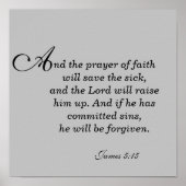 信仰祈りの言葉 ポスター (正面)