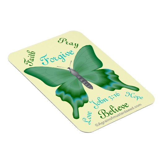 信仰祈バ信じイ聖書引用文 マグネット (右側)