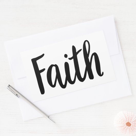 信仰福音グラフィックス信仰アートエステティッククリスティア 長方形シール (封筒)