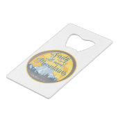 信仰移動マウンテンズクリスチャンデザイン クレジットカード栓抜き (正面アングル)