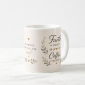 信仰第一、コーヒー第二 | 励ましのマグカップ コーヒーマグカップ (正面右)