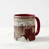 信仰絵を描は陶器の泥を滴らせる マグカップ (正面右)