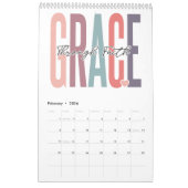 信仰者の動機前向き感動的 カレンダー (2月 2026)