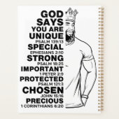 信仰者の動機前向き感動的 プランナー手帳 (裏面)