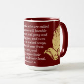 信仰聖なる書物、 経典マグ祈 マグカップ (正面右)