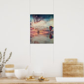 信仰聖句感動的熱気球 ポスター (キッチン)