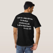 信仰訓練の諺22-6 Tシャツ (裏面フル)