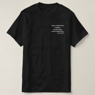 信仰訓練の諺22-6 Tシャツ