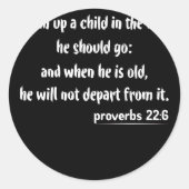 信仰訓練箴言22-6 ラウンドシール (正面)