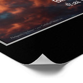 信仰詩篇46:10聖書感動的引用文 ポスター (角)