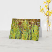 信仰誕生日恵みバイブル聖句ワイルドフラワー カード (黄色い花)