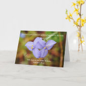 信仰2青ワイルドフラワー祈りの言葉ノートカード カード (黄色い花)