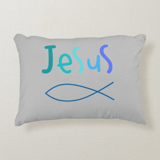 信仰、イエス アクセントクッション (正面)
