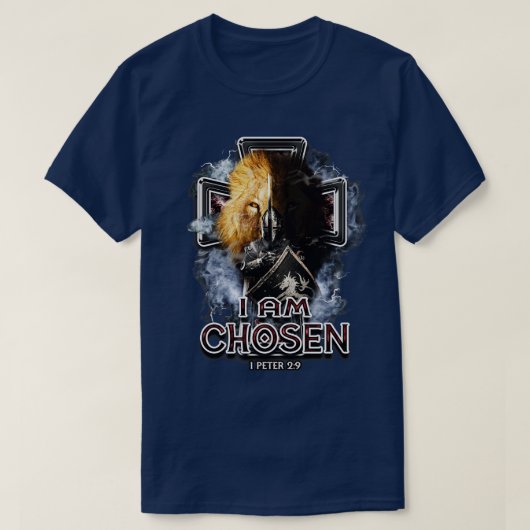 信仰 イエス ナイト 聖書 詩篇 キリスト教 Tシャツ (デザイン正面)