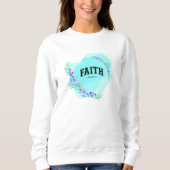 信仰、エペソ2:8スウェットシャツ スウェットシャツ (正面)