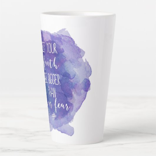 信仰 カフェラテマグ (正面)