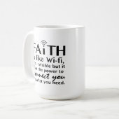 信仰 コーヒーマグカップ (正面左)